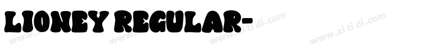 Lioney Regular字体转换